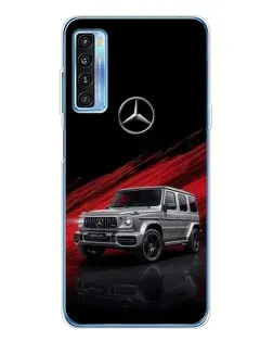 Чехол для TCL 20L Plus с картинкой «Mercedes G-Class красный»