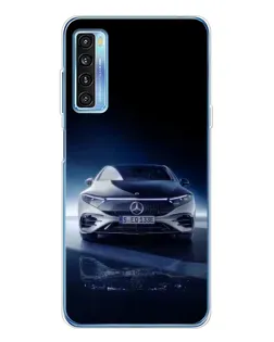 Чехол для TCL 20L Plus с картинкой «Ночной Mercedes EQ»