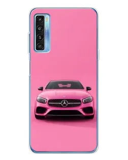 Чехол для TCL 20L Plus с картинкой «Розовый Mercedes AMG»
