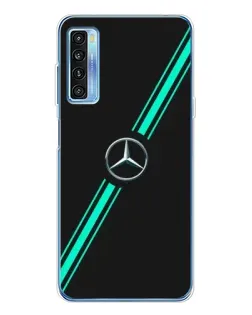 Чехол для TCL 20L Plus с картинкой «Спортивные линии Mercedes»