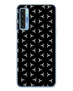 Чехол для TCL 20L Plus с картинкой «Mercedes паттерн звезд»
