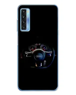 Чехол для TCL 20L Plus с картинкой «Салон Audi — руль» Чехол для TCL 20L Plus с картинкой «Салон Audi — руль»