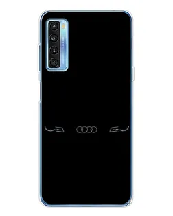 Чехол для TCL 20L Plus с картинкой «Audi — световой подпись»