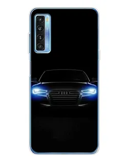 Чехол для TCL 20L Plus с картинкой «Audi в неоне»