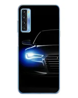 Чехол для TCL 20L Plus с картинкой «Неоновый взгляд Audi»