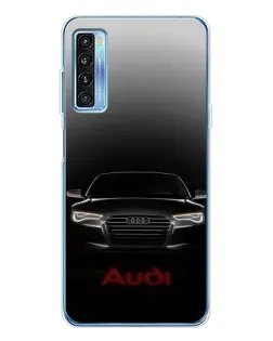 Чехол для TCL 20L Plus с картинкой «Audi — градиентный контур»