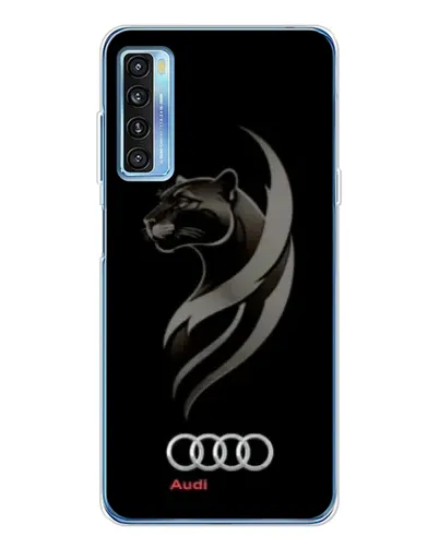 Чехол для TCL 20L Plus с картинкой «Графика — пантера и Audi» Чехол для TCL 20L Plus с картинкой «Графика — пантера и Audi»