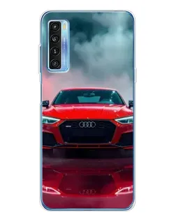 Чехол для TCL 20L Plus с картинкой «Audi RS — красный стиль»