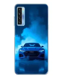 Чехол для TCL 20L Plus с картинкой «Audi — голубая энергия»