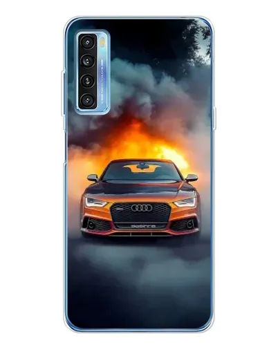 Чехол для TCL 20L Plus с картинкой «Audi в огненном дыму» Чехол для TCL 20L Plus с картинкой «Audi в огненном дыму»