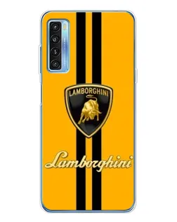 Чехол для TCL 20L Plus с картинкой «Lamborghini Stripe желтый» Чехол для TCL 20L Plus с картинкой «Lamborghini Stripe желтый»