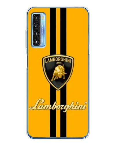 Чехол для TCL 20L Plus с картинкой «Lamborghini Stripe желтый» Чехол для TCL 20L Plus с картинкой «Lamborghini Stripe желтый»