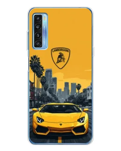 Чехол для TCL 20L Plus с картинкой «Желтый Lamborghini город» Чехол для TCL 20L Plus с картинкой «Желтый Lamborghini город»