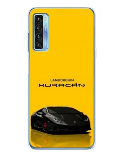 Чехол для TCL 20L Plus с картинкой «Lamborghini Huracan черный»