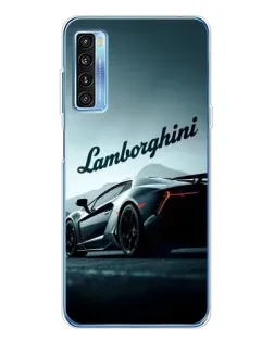 Чехол для TCL 20L Plus с картинкой «Классическая надпись Lamborghini»