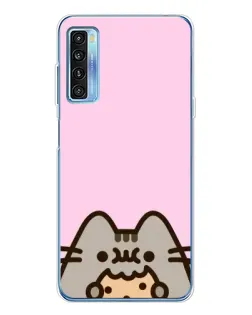 Чехол для TCL 20L Plus с картинкой «Pusheen и печенье» Чехол для TCL 20L Plus с картинкой «Pusheen и печенье»