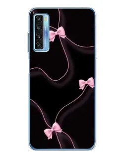 Чехол для TCL 20L Plus с картинкой «Розовые ленты»