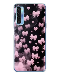 Чехол для TCL 20L Plus с картинкой «Неоновое кружево»