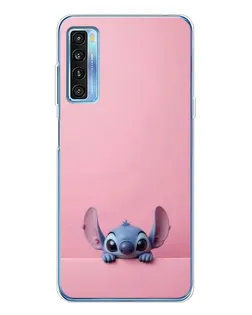 Чехол для TCL 20L Plus с картинкой «Stitch выглядывает»