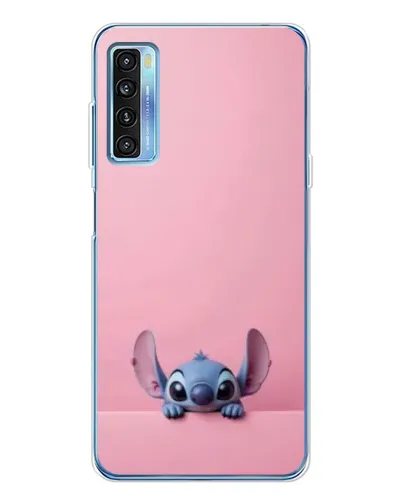 Чехол для TCL 20L Plus с картинкой «Stitch выглядывает»