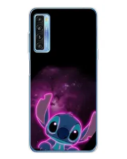 Чехол для TCL 20L Plus с картинкой «Неоновый Stitch»