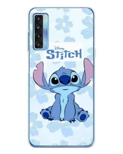 Чехол для TCL 20L Plus с картинкой «Stitch среди цветов»