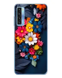 Чехол для TCL 20L Plus с картинкой «Цветочная феерия»