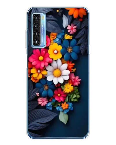 Чехол для TCL 20L Plus с картинкой «Цветочная феерия»