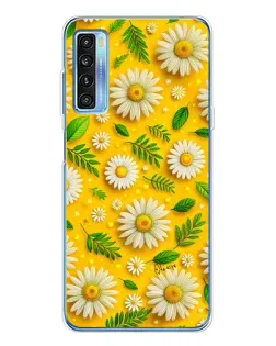 Чехол для TCL 20L Plus с картинкой «Ромашковое солнце»