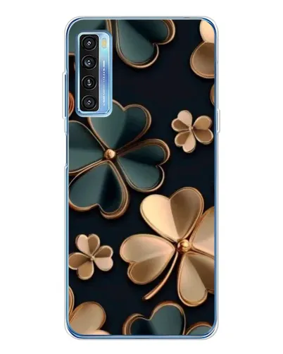 Чехол для TCL 20L Plus с картинкой «Клевер в золоте»