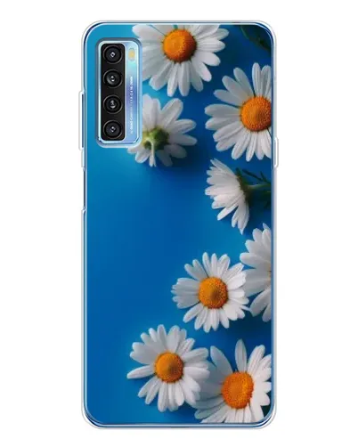 Чехол для TCL 20L Plus с картинкой «Белоснежные маргаритки»