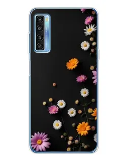 Чехол для TCL 20L Plus с картинкой «Цветочная композиция»