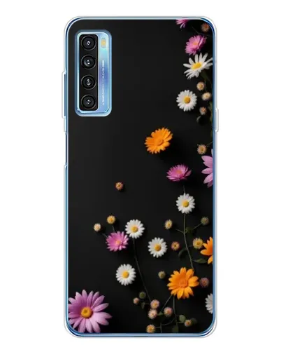 Чехол для TCL 20L Plus с картинкой «Цветочная композиция»