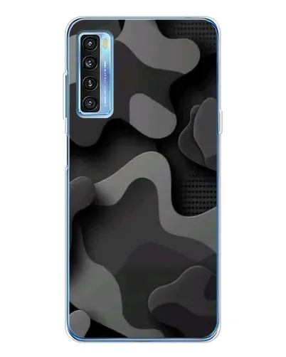 Чехол для TCL 20L Plus с картинкой «Темный абстрактный камуфляж» Чехол для TCL 20L Plus с картинкой «Темный абстрактный камуфляж»