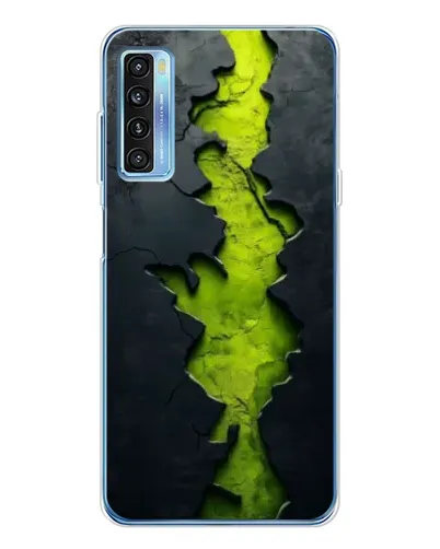 Чехол для TCL 20L Plus с картинкой «Салатовый разлом скалы» Чехол для TCL 20L Plus с картинкой «Салатовый разлом скалы»