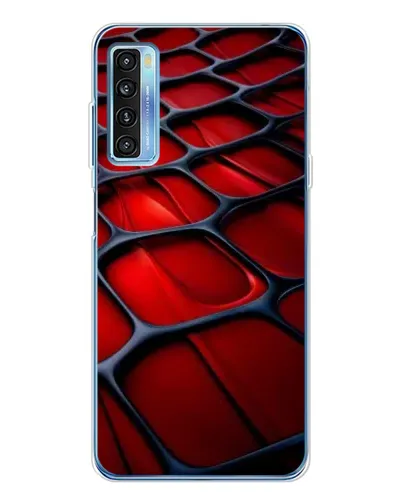 Чехол для TCL 20L Plus с картинкой «Красная глянцевая сетка» Чехол для TCL 20L Plus с картинкой «Красная глянцевая сетка»