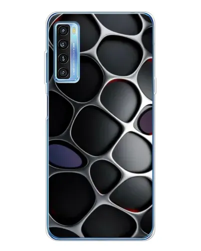 Чехол для TCL 20L Plus с картинкой «Объемная темная решетка» Чехол для TCL 20L Plus с картинкой «Объемная темная решетка»
