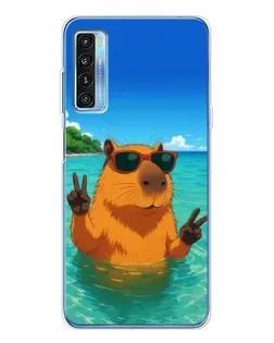 Чохол для TCL 20L Plus з картинкою «Морська капібара»