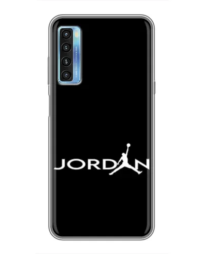 Чохол для TCL 20L з картинкою «Jordan White Logo»