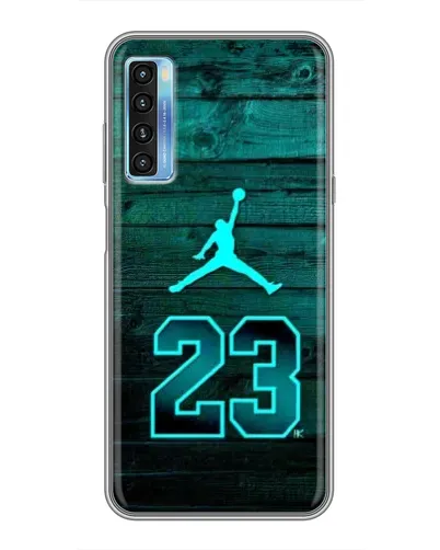 Чохол для TCL 20L з картинкою «Jordan Cyan 23»
