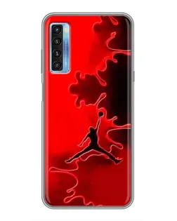 Чохол для TCL 20L з картинкою «Jordan Red Smoke»