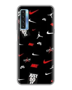 Чохол для TCL 20L з картинкою «Nike Mix Pattern»