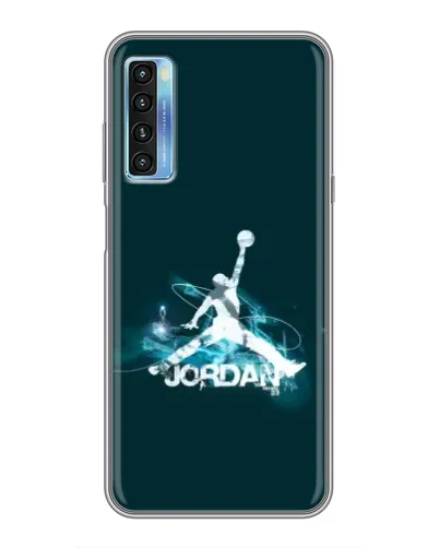 Чохол для TCL 20L з картинкою «Jordan Blue Fire»