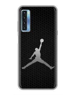 Чохол для TCL 20L з картинкою «Jordan Dark Carbon»