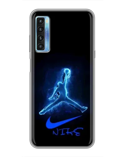 Чохол для TCL 20L з картинкою «Jordan Neon Blue»