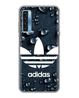 Чехол для TCL 20L с картинкой «Adidas Trefoil Blue»