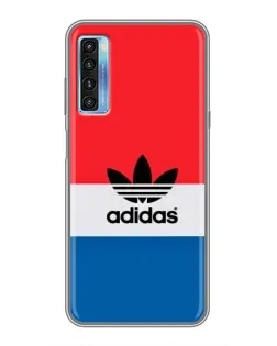 Чехол для TCL 20L с картинкой «Ретро блоки Adidas»
