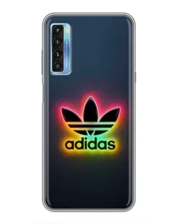 Чехол для TCL 20L с картинкой «Неоновый Adidas»