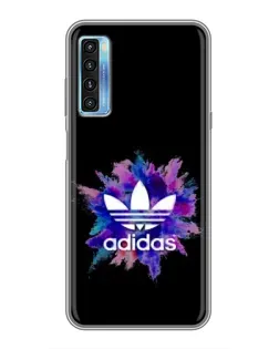 Чехол для TCL 20L с картинкой «Взрыв красок Adidas»