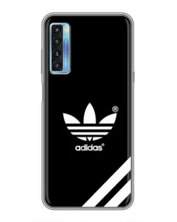 Чехол для TCL 20L с картинкой «Adidas с диагональными полосами»